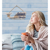 CoTa Global Silver Sea Whale Wall Hanging Relax Sign - Handmade - 15″Lx5.5″Wx0.5″H