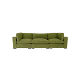 Coast to Coast Sofas Contemporary 3 Seater Sofa Polyester Fabric Solid Wood Frame Upholstered