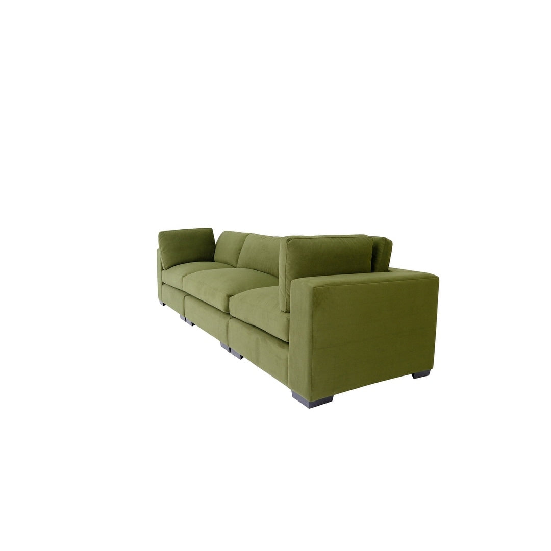 Coast to Coast Sofas Contemporary 3 Seater Sofa Polyester Fabric Solid Wood Frame Upholstered