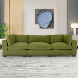 Coast to Coast Sofas Contemporary 3 Seater Sofa Polyester Fabric Solid Wood Frame Upholstered