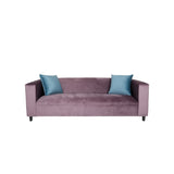 Coast to Coast Sofas Mid Century Modern 3 Seater Sofa Velvet Solid Wood Frame Upholstered