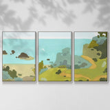 Coastal Inlet III - Multi Piece Framed Canvas