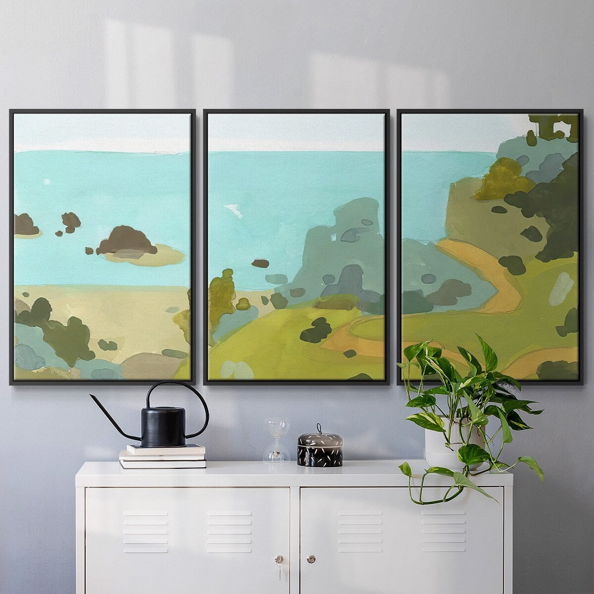 Coastal Inlet III - Multi Piece Framed Canvas