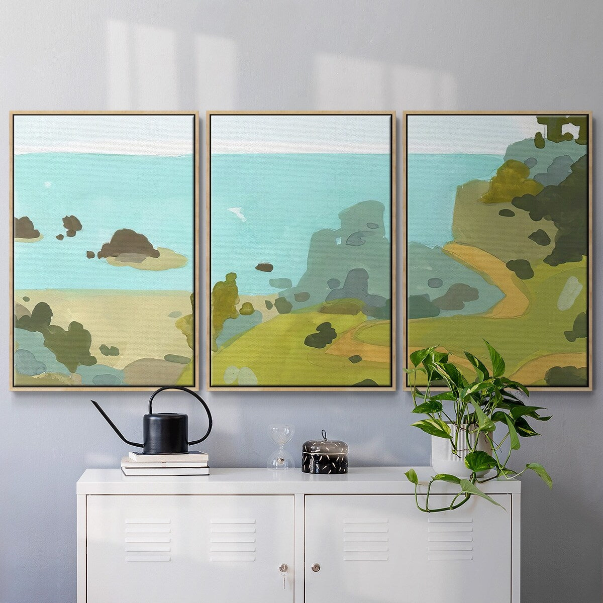 Coastal Inlet III - Multi Piece Framed Canvas
