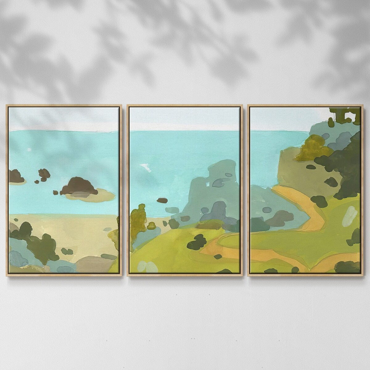 Coastal Inlet III - Multi Piece Framed Canvas
