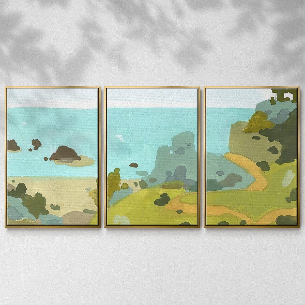 Coastal Inlet III - Multi Piece Framed Canvas
