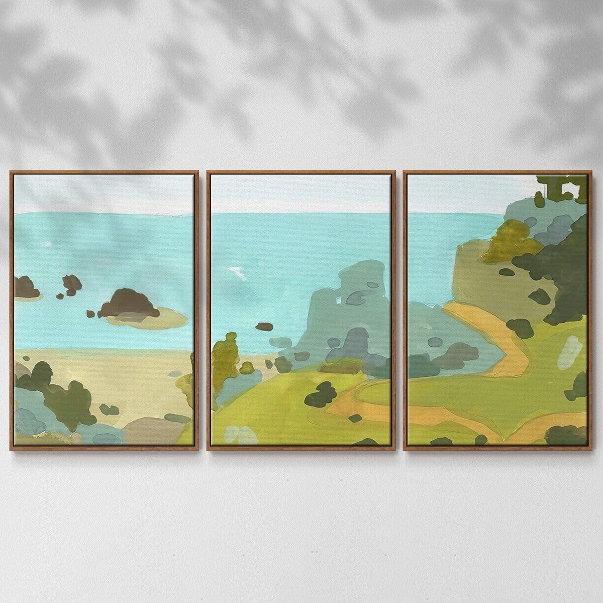Coastal Inlet III - Multi Piece Framed Canvas