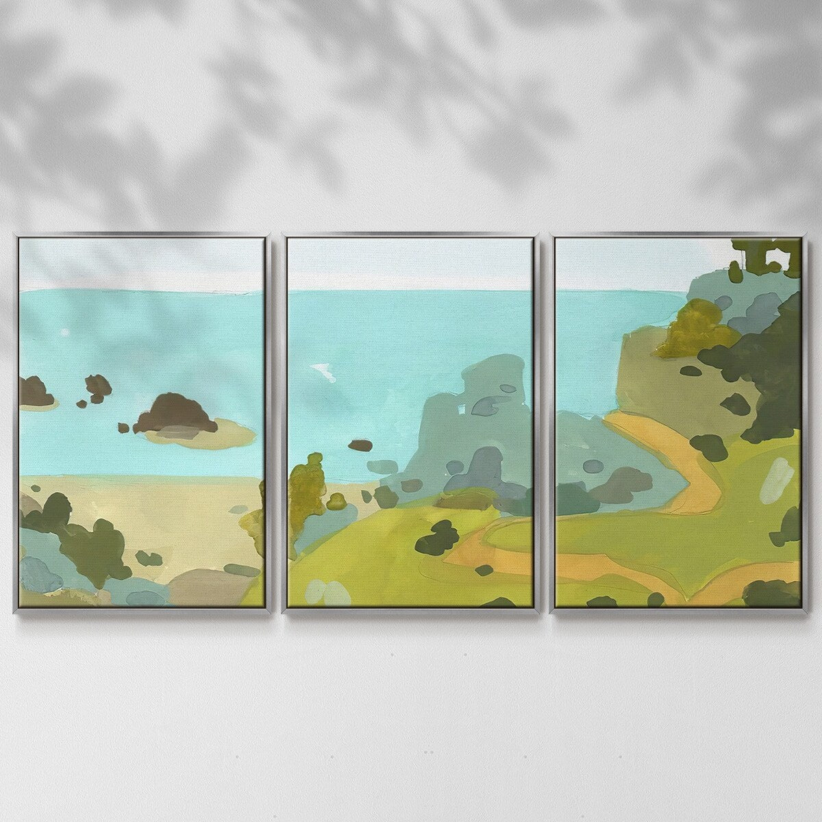 Coastal Inlet III - Multi Piece Framed Canvas