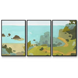 Coastal Inlet III - Multi Piece Framed Canvas