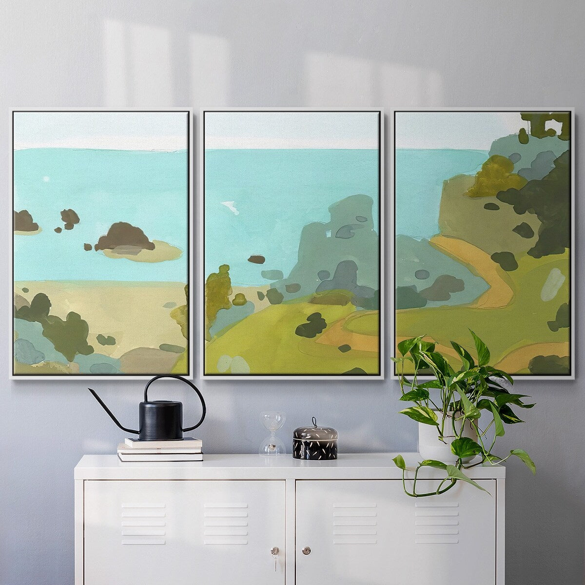 Coastal Inlet III - Multi Piece Framed Canvas