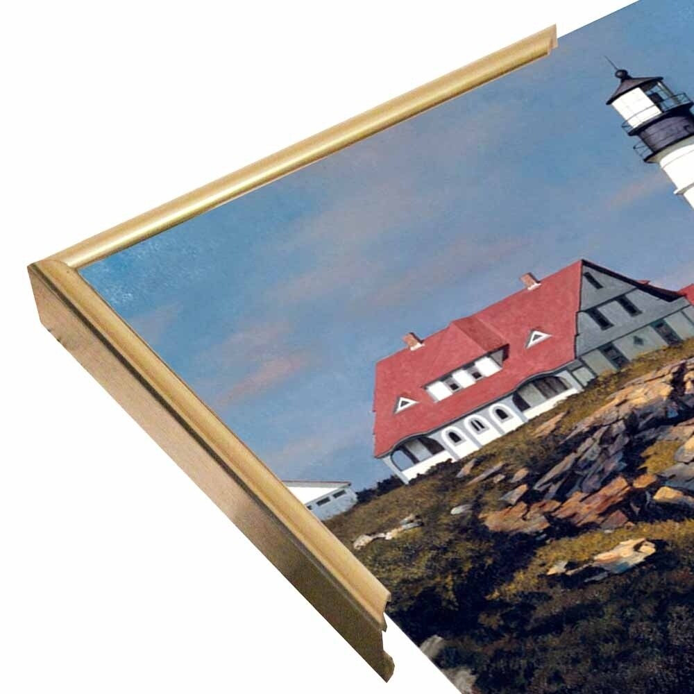 Coastal Lighthouse-ZHELU62950 Framed Print 21.25"x31.25" by Zhen-Huan Lu