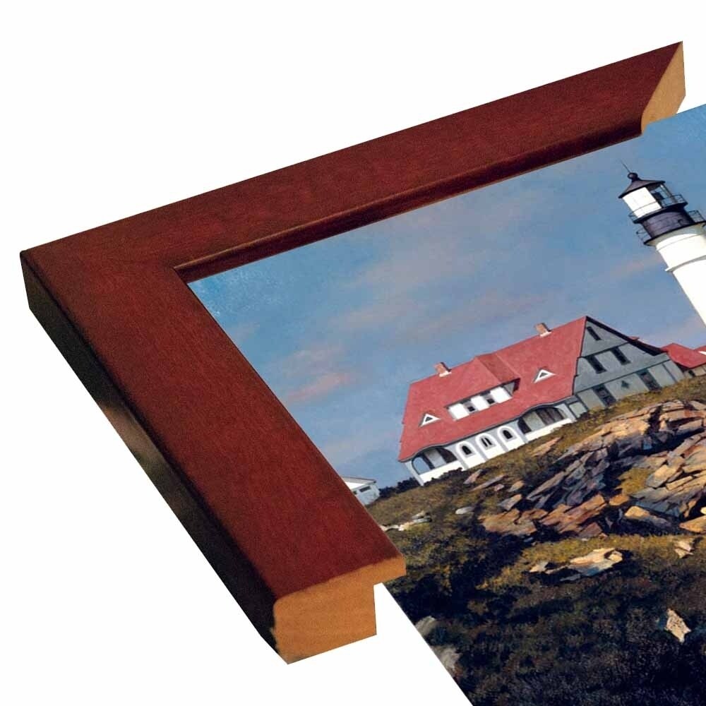 Coastal Lighthouse-ZHELU62950 Framed Print 21.25"x31.25" by Zhen-Huan Lu