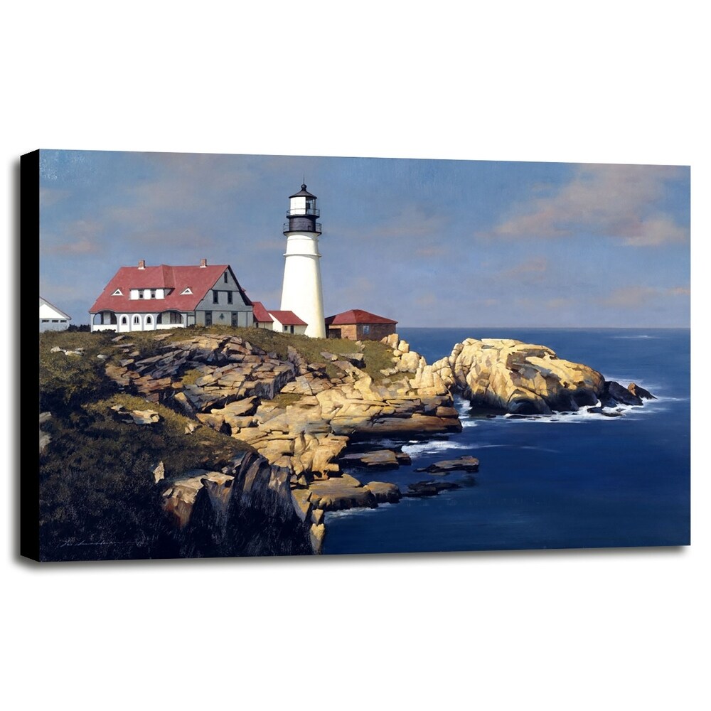 Coastal Lighthouse-ZHELU62950 Framed Print 21.25"x31.25" by Zhen-Huan Lu