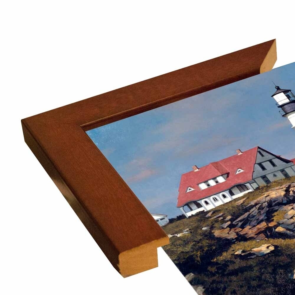 Coastal Lighthouse-ZHELU62950 Framed Print 21.25"x31.25" by Zhen-Huan Lu