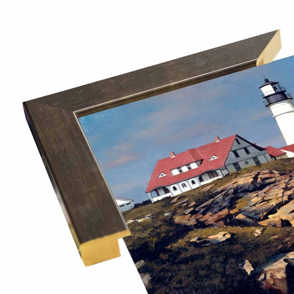 Coastal Lighthouse-ZHELU62950 Framed Print 21.25"x31.25" by Zhen-Huan Lu