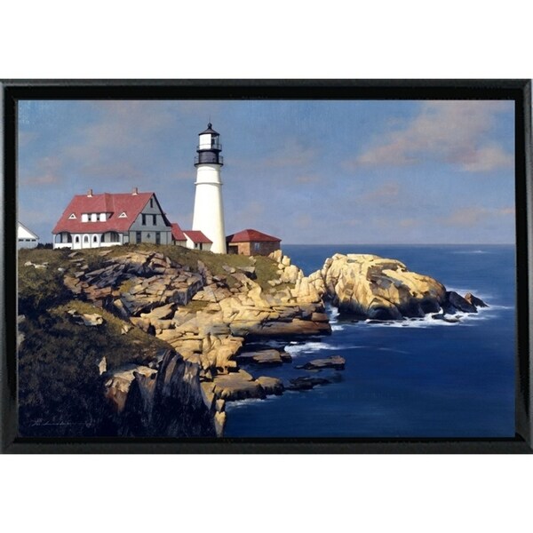 Coastal Lighthouse-ZHELU62950 Framed Print 21.25"x31.25" by Zhen-Huan Lu