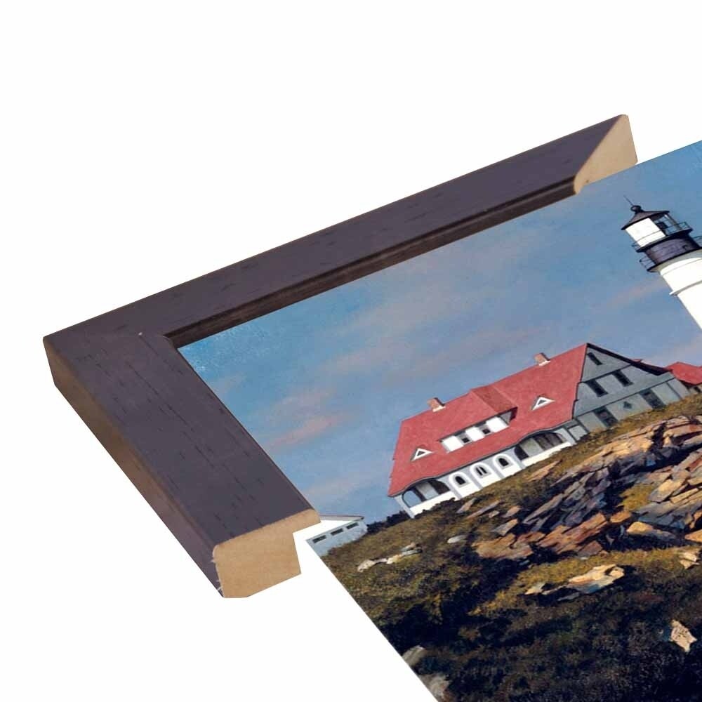 Coastal Lighthouse-ZHELU62950 Framed Print 21.25"x31.25" by Zhen-Huan Lu