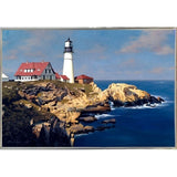 Coastal Lighthouse-ZHELU62950 Framed Print 21.25"x31.25" by Zhen-Huan Lu