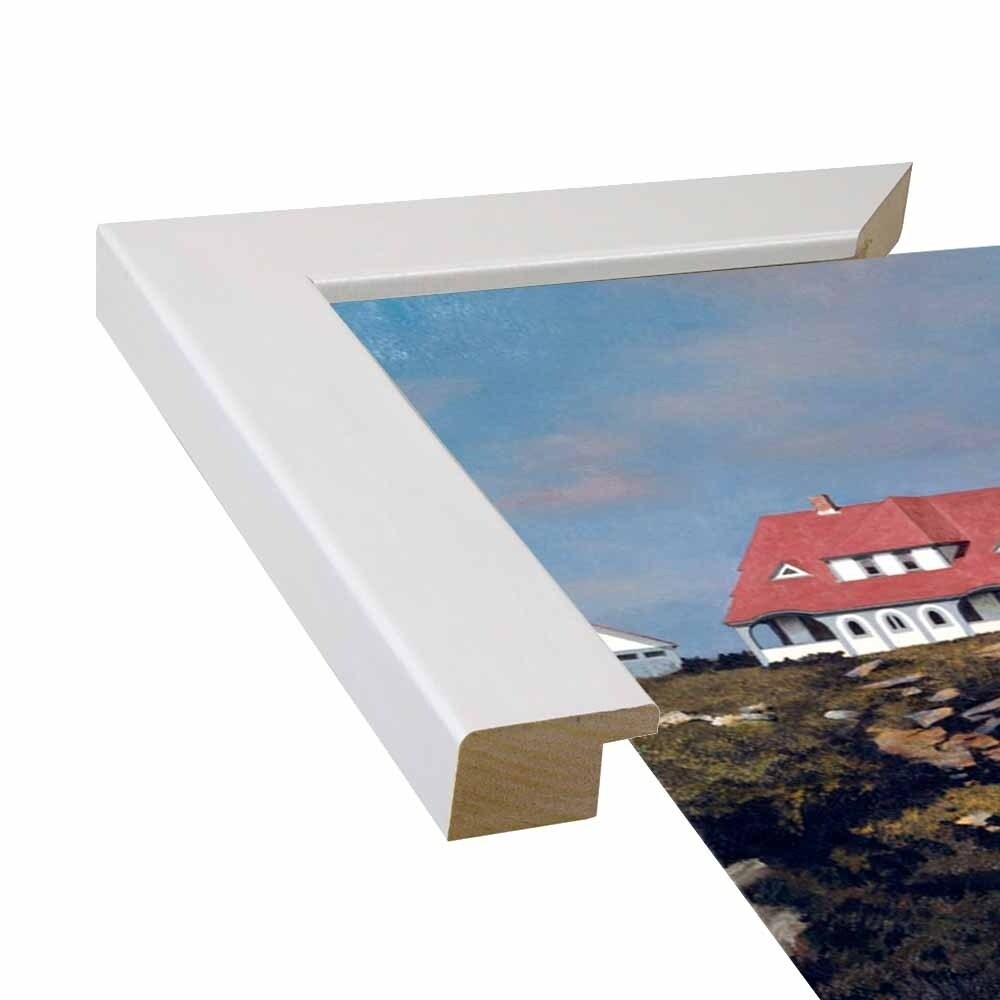 Coastal Lighthouse-ZHELU62950 Framed Print 21.25"x31.25" by Zhen-Huan Lu