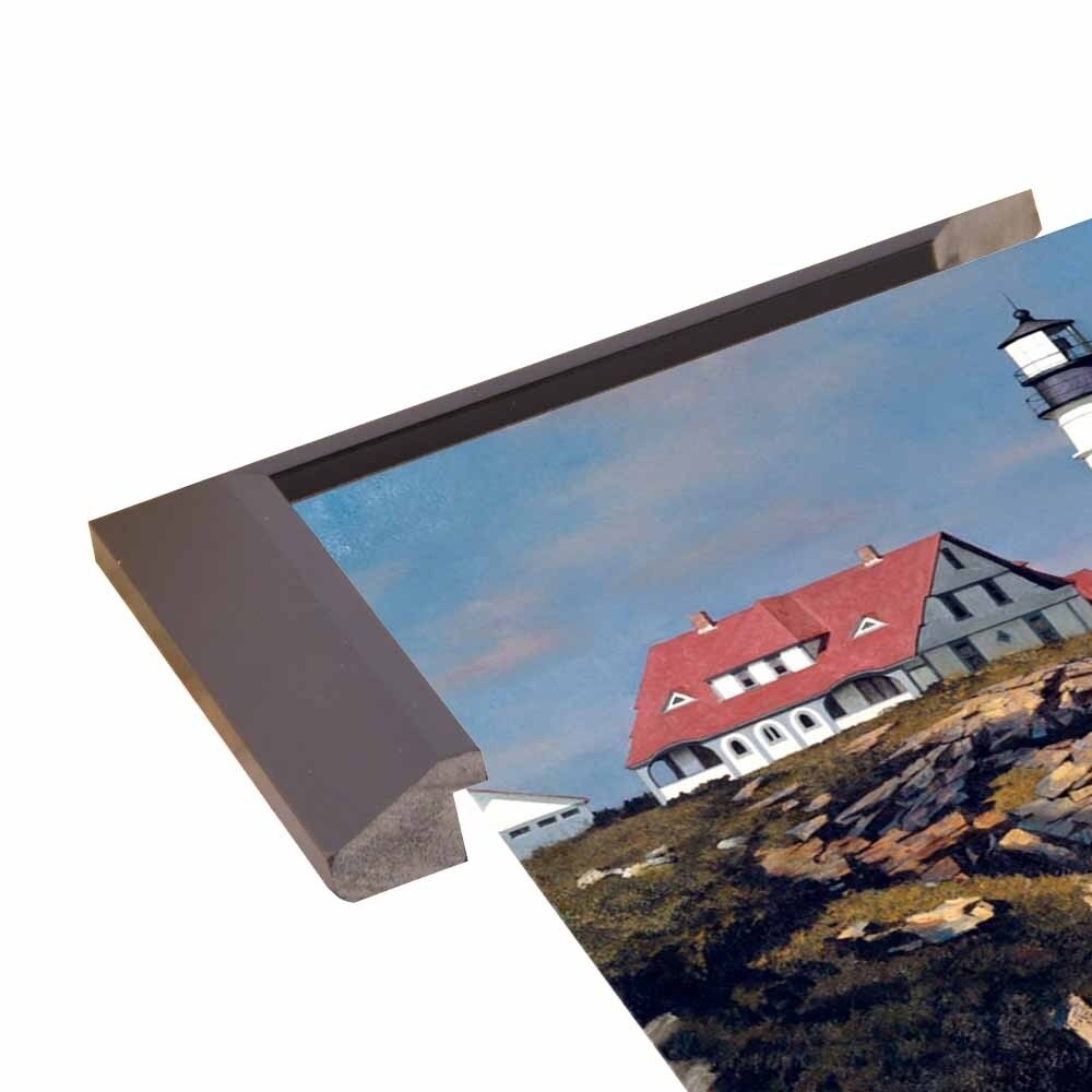 Coastal Lighthouse-ZHELU62950 Framed Print 21.25"x31.25" by Zhen-Huan Lu