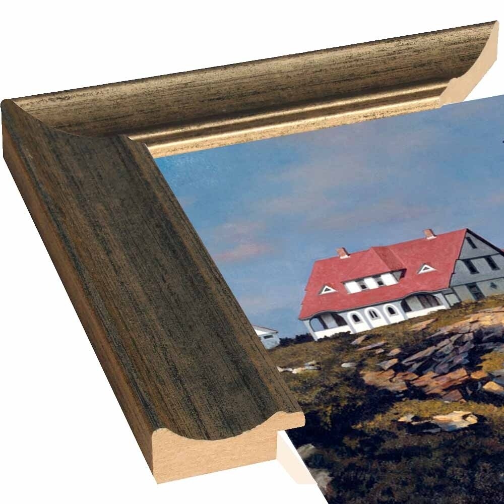 Coastal Lighthouse-ZHELU62950 Framed Print 21.25"x31.25" by Zhen-Huan Lu