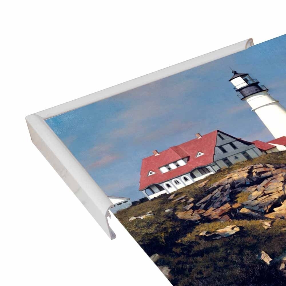 Coastal Lighthouse-ZHELU62950 Framed Print 21.25"x31.25" by Zhen-Huan Lu