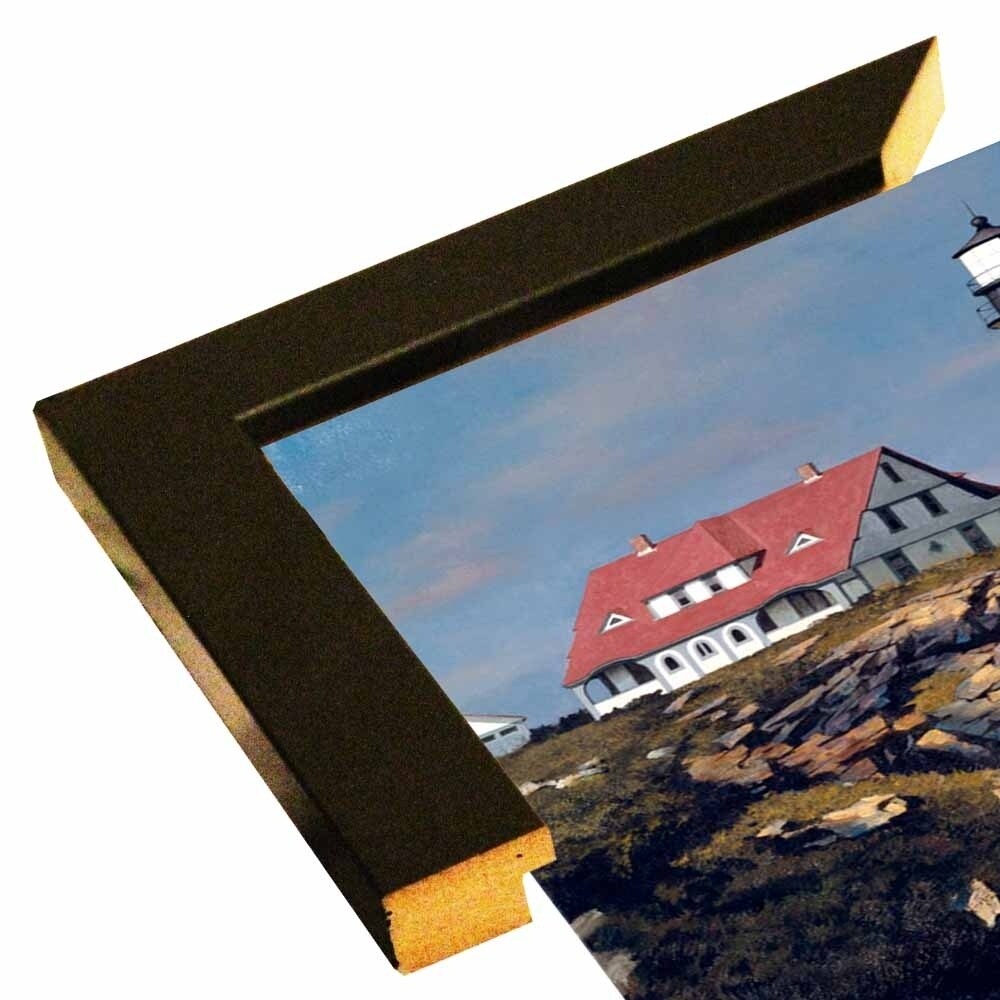 Coastal Lighthouse-ZHELU62950 Framed Print 21.25"x31.25" by Zhen-Huan Lu