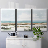 Coastal Wetlands Watercolor I - Multi Piece Framed Canvas