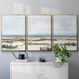 Coastal Wetlands Watercolor I - Multi Piece Framed Canvas