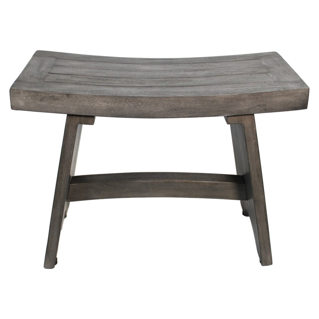24", Antique Gray, Teak Shower Stool, Teak Shower Bench, Teak Shower Seat, Teak Bench Shower - 24