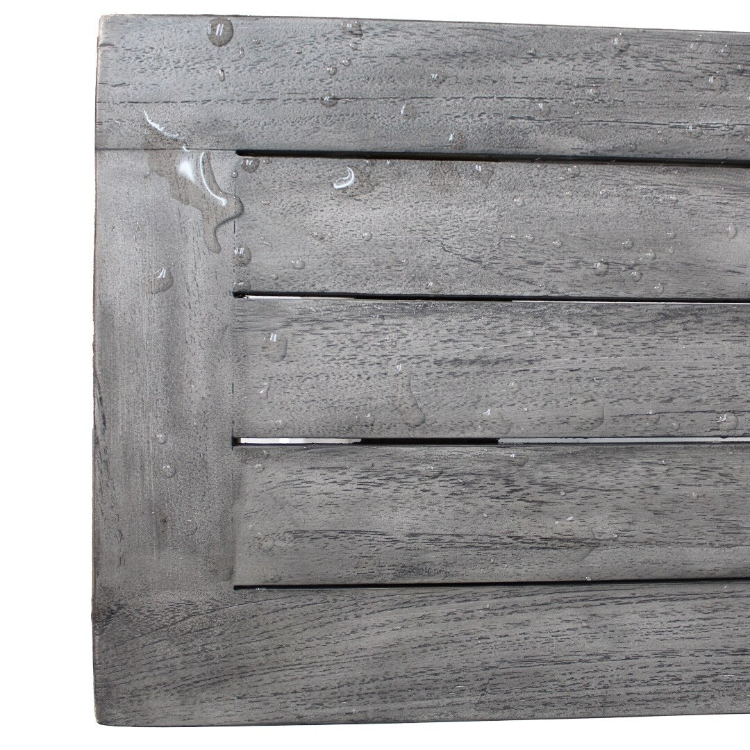 24", Antique Gray, Teak Shower Stool, Teak Shower Bench, Teak Shower Seat, Teak Bench Shower - 24