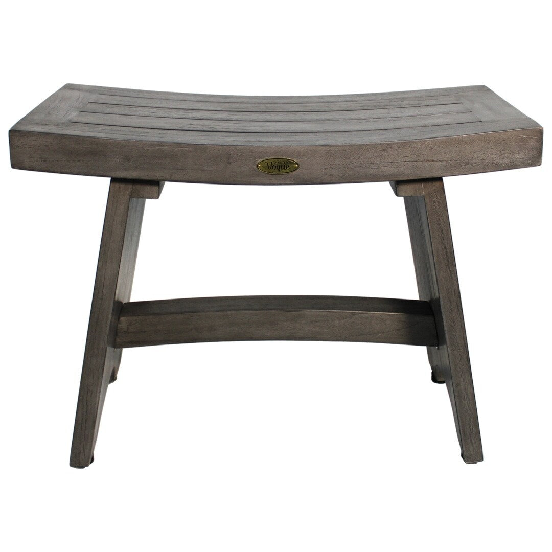 24", Antique Gray, Teak Shower Stool, Teak Shower Bench, Teak Shower Seat, Teak Bench Shower - 24