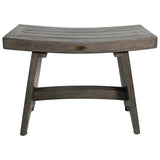 24", Antique Gray, Teak Shower Stool, Teak Shower Bench, Teak Shower Seat, Teak Bench Shower - 24