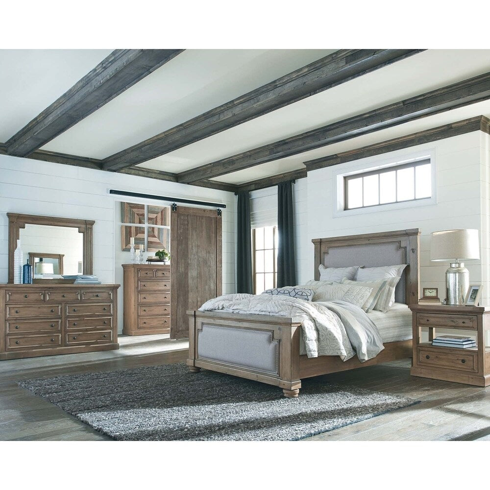 Carbon Loft Nightingale Rustic Smoke and Grey 4-piece Bedroom Set