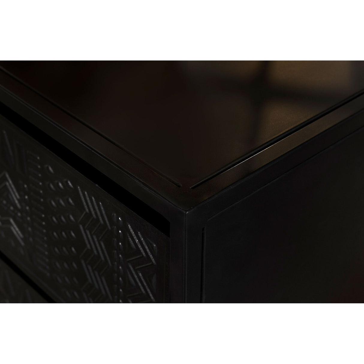 Alcoa 3-drawer Multi-Purpose Tall Accent Cabinet Black