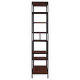 Asher Walnut 7-shelf Bookcase