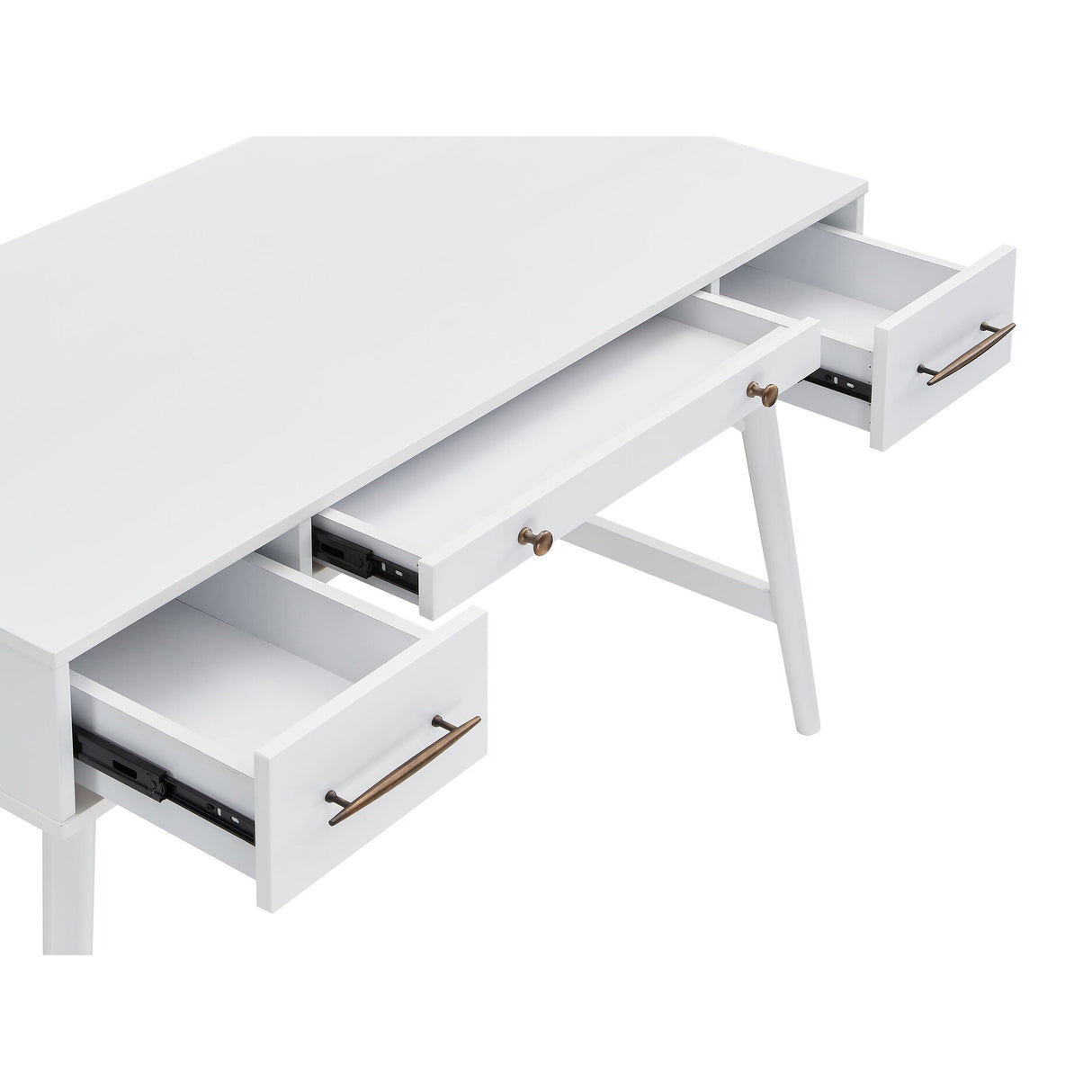 Mugga Mid-Century Modern 3-drawer Writing Desk