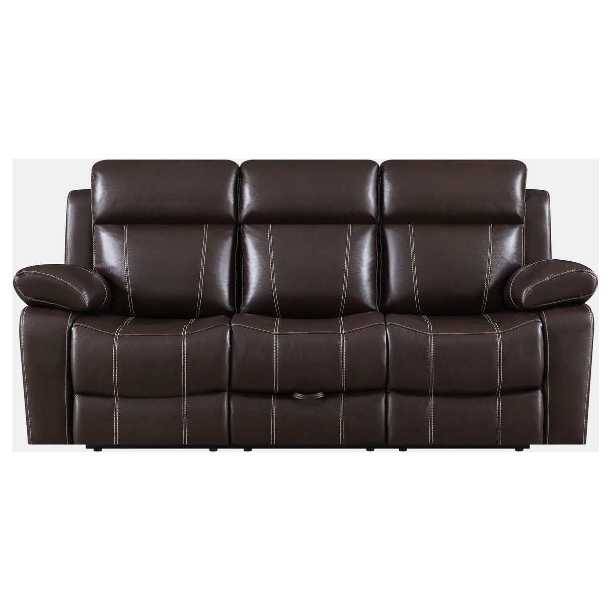 Coaster Furniture Myleene Chestnut Motion Sofa with Drop-down Table