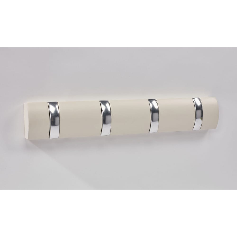 Coat HIdeaway Round Hanger White 4 Hooks