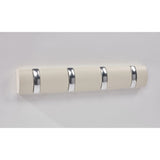 Coat HIdeaway Round Hanger White 4 Hooks