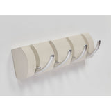 Coat HIdeaway Round Hanger White 4 Hooks