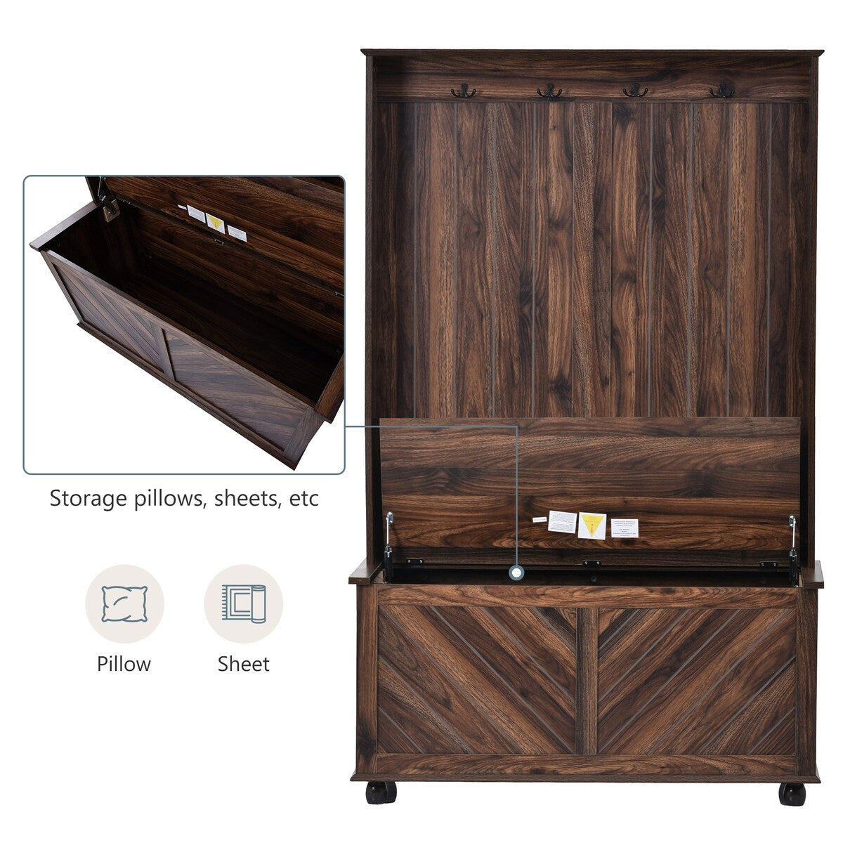Entryway Storage Bench 3-in-1 Design