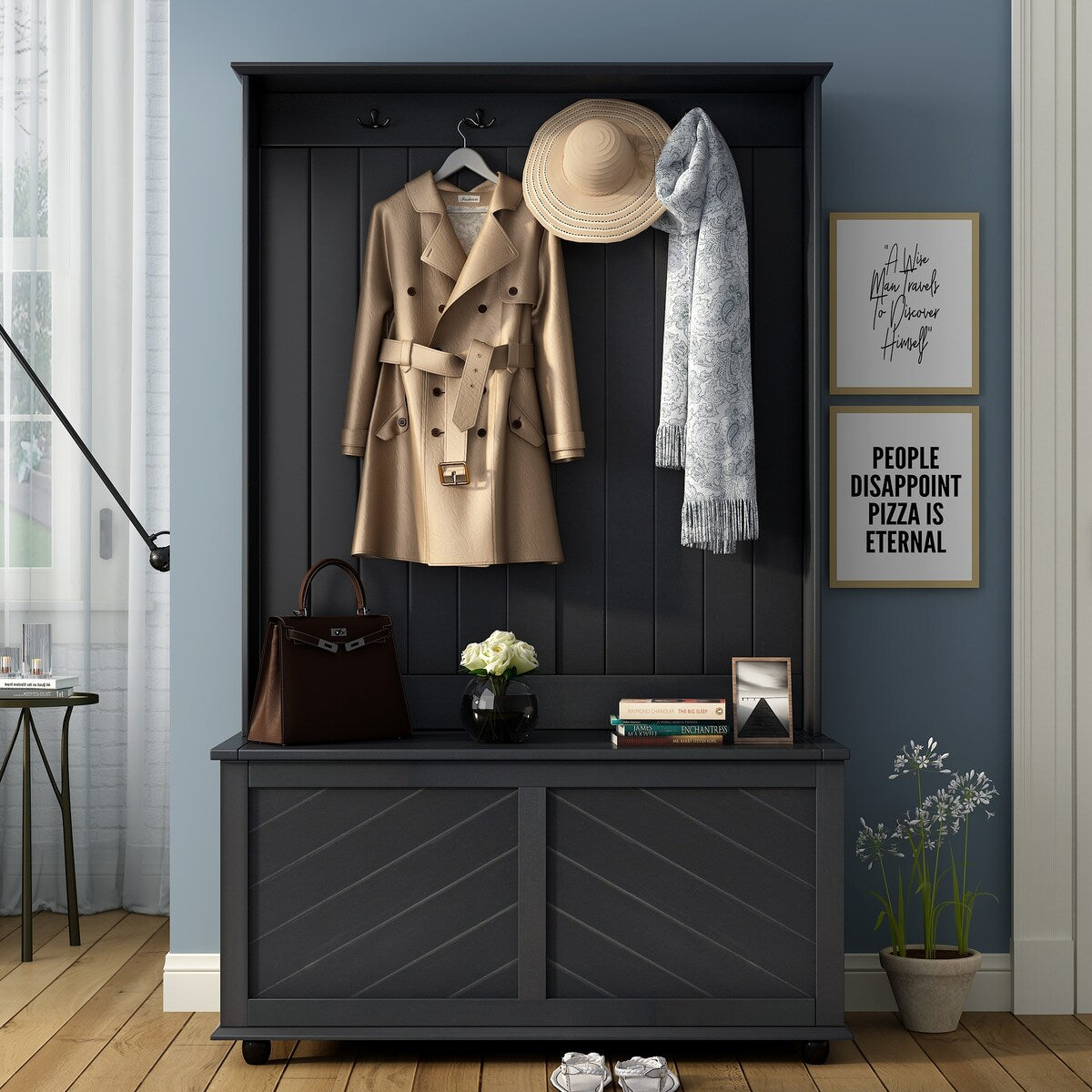 Entryway Storage Bench 3-in-1 Design