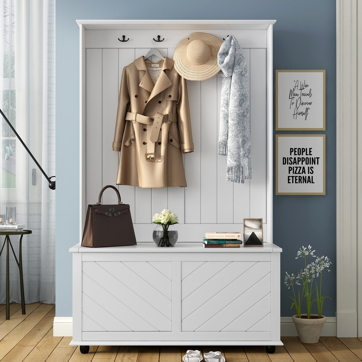 Entryway Storage Bench 3-in-1 Design