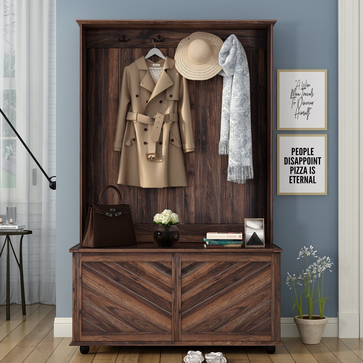 Entryway Storage Bench 3-in-1 Design