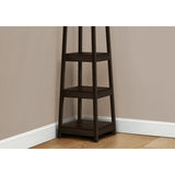 Coat Rack - 72" High - Corner With 3 Shelves