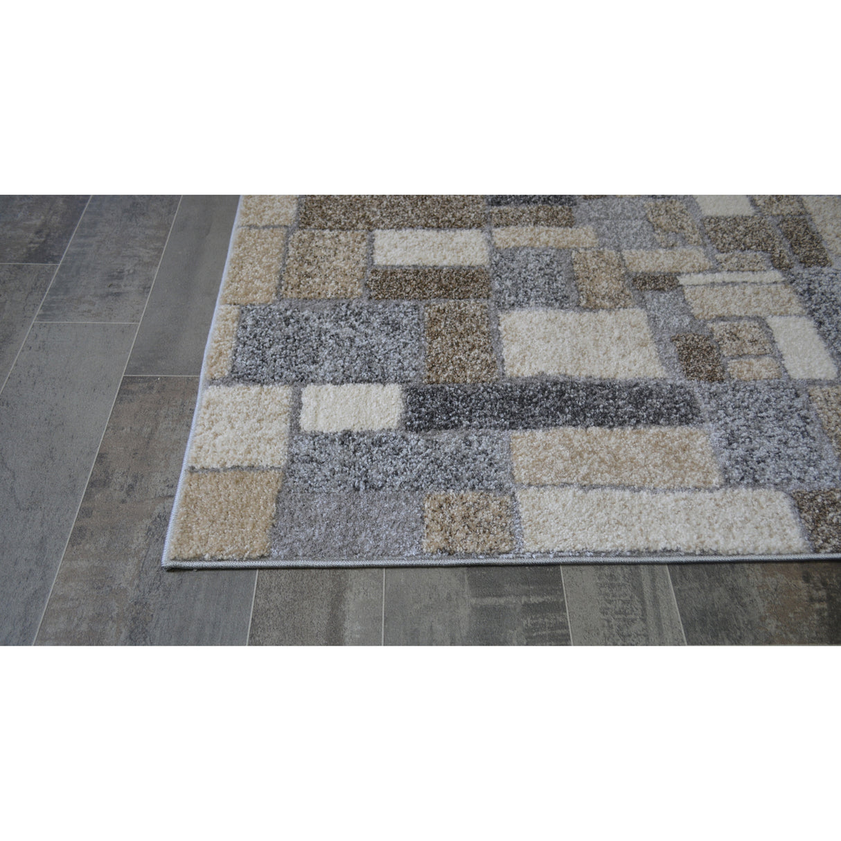 Cobblestone Multi Geometric Area Rug