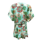 Coco Reef Women's Tropical Lotus Dress Swim Cover-Up (S, Ivory Multi)