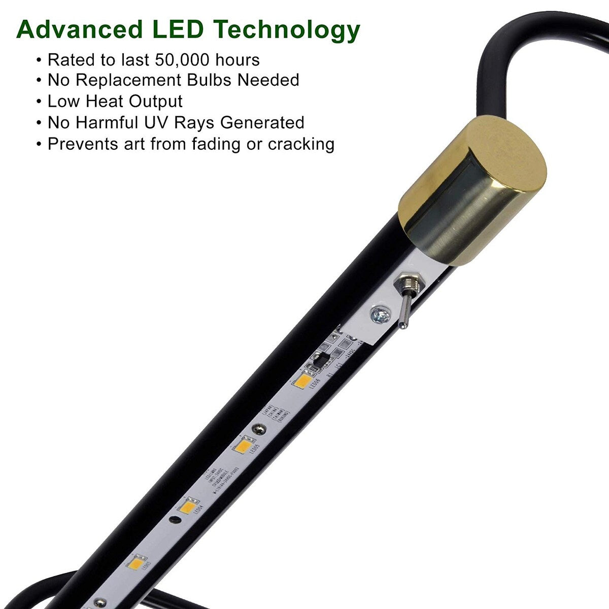 Cocoweb 30" Tru-Slim Plug-In LED Picture Light in Oil Rubbed Bronze - 30 Inch