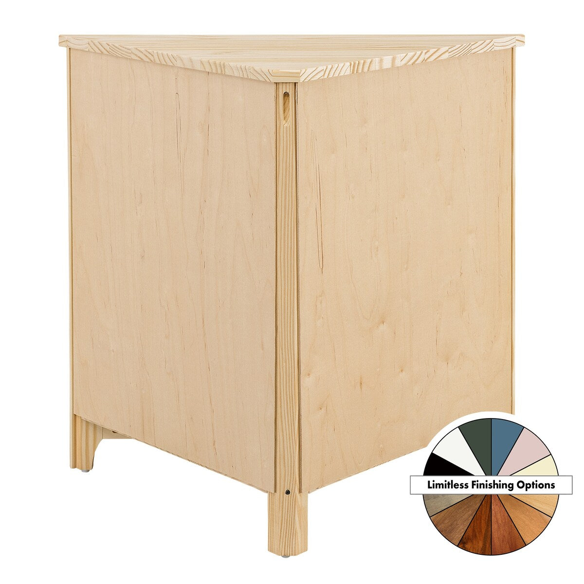 Arch+Haven Solid Wood Corner Cabinet